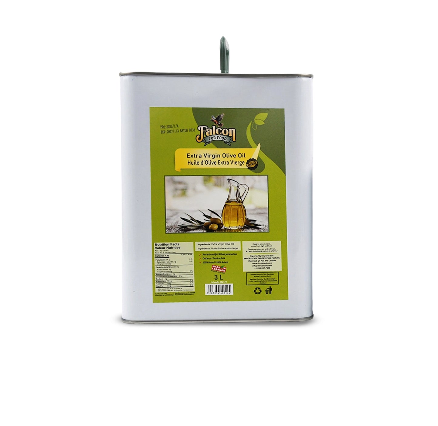 L'huile d'olive extra vierge Falcon