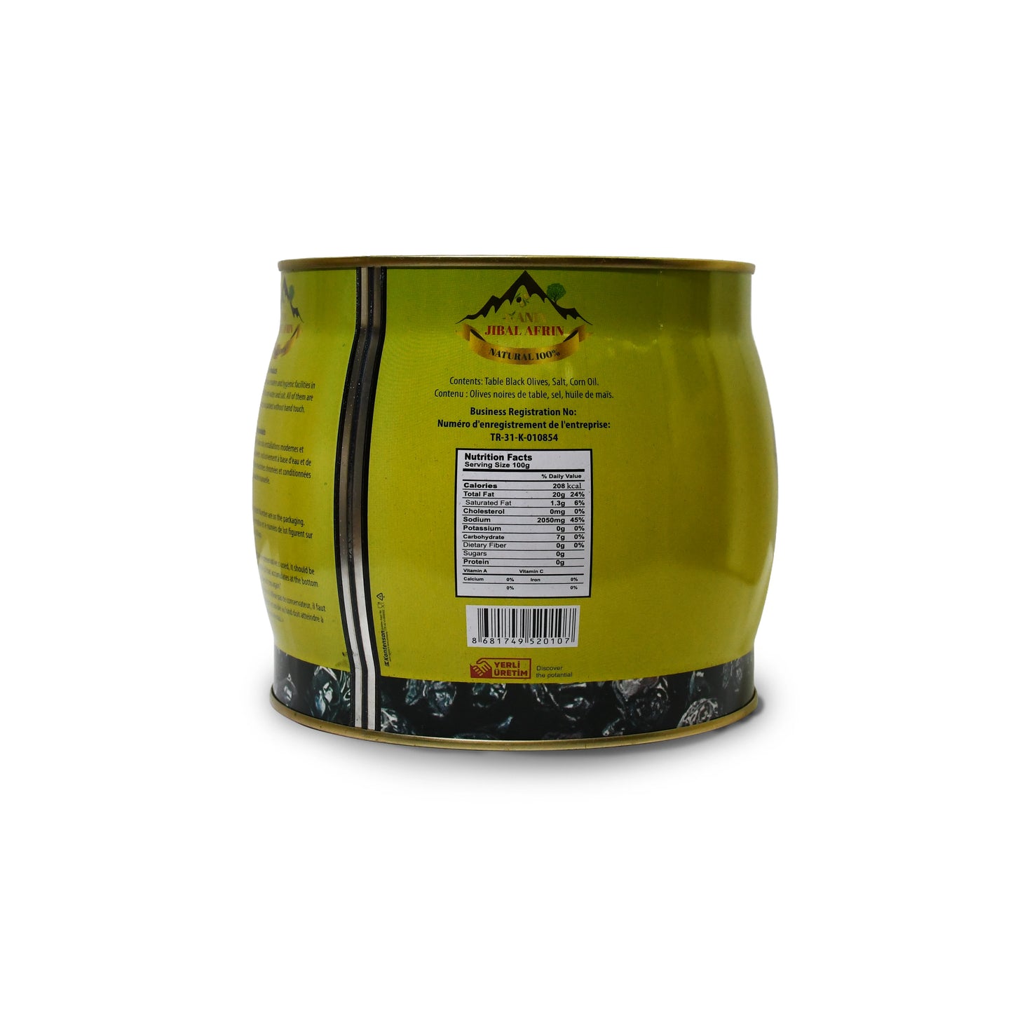 Jibal Afrin Black Olives