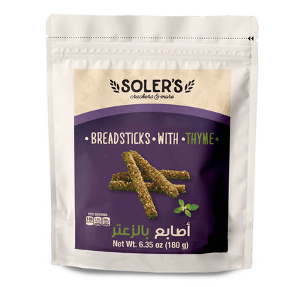 Gressins au Thym Soler's