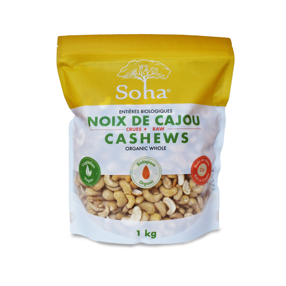 Organic Whole Raw Cashews