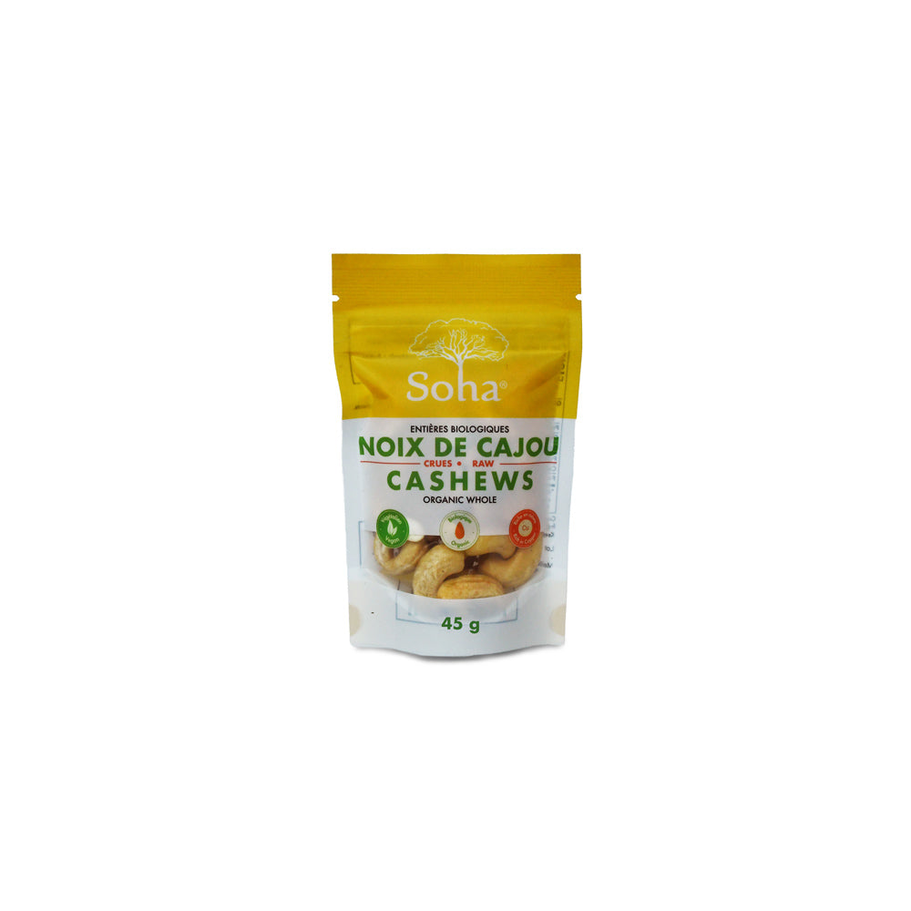 Organic Whole Raw Cashews