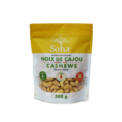 Organic Whole Raw Cashews