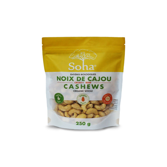 Organic Whole Raw Cashews