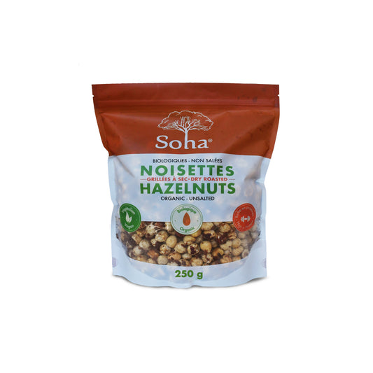 Organic Roasted Hazelnuts - Unsalted