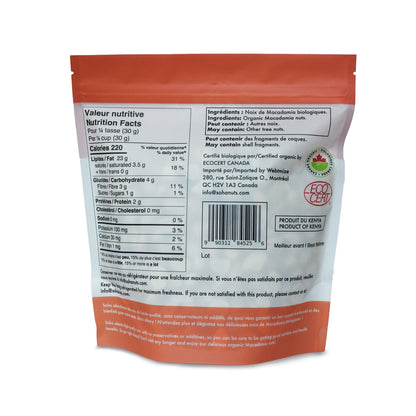 Noix de macadam biologiques