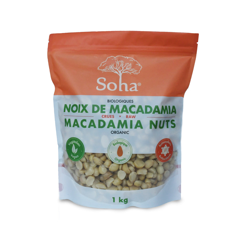 Noix de macadam biologiques