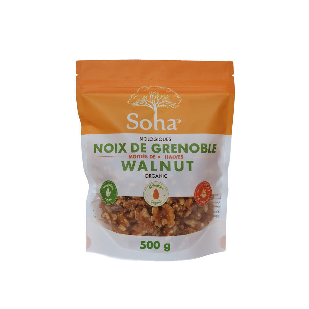 Moitiés de noix de grenoble biologiques