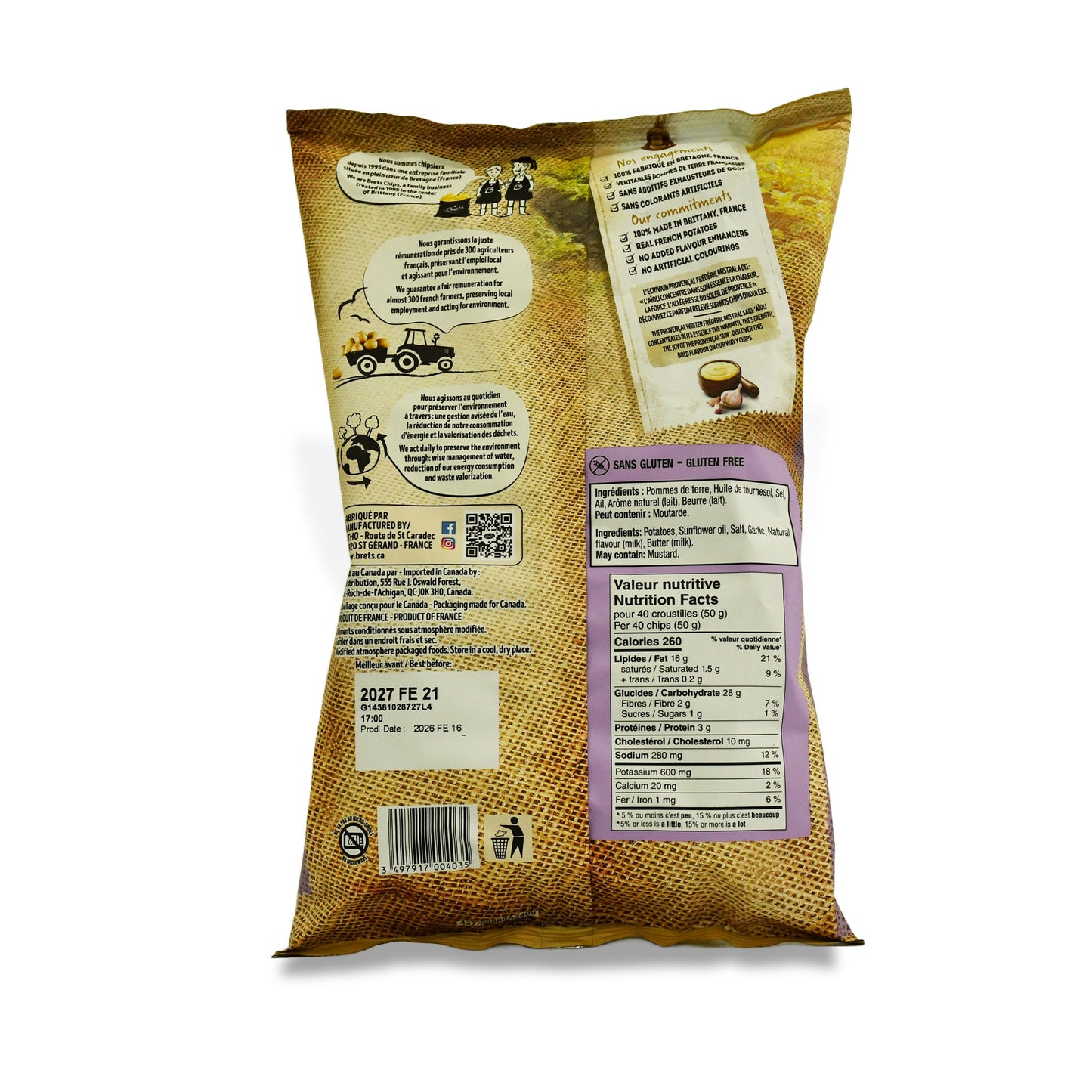 Chips Brets Saveur Aïoli Provençal