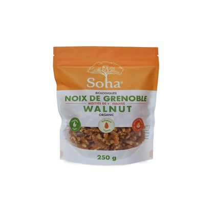 Moitiés de noix de grenoble biologiques